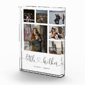 Little Brother Script Brother Gift Photo Collage Fotoblokken (Rechts)