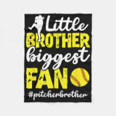 Little Brother Softll Pitcher Brother Softll Pitch Fleece Deken (Voorkant)