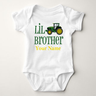 Little Brother Tractor gepersonaliseerd Romper