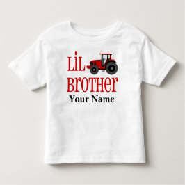Little Brother Tractor Gepersonaliseerd T-shirt