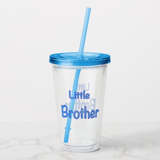 Little Brother Typography Acryl Drinkbeker (Achterkant)