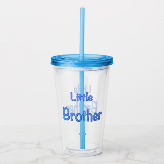 Little Brother Typography Acryl Drinkbeker (Voorkant)