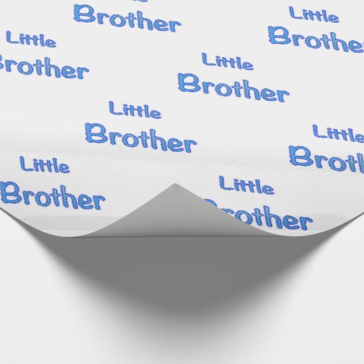 Little Brother Typography Cadeaupapier (Hoek)