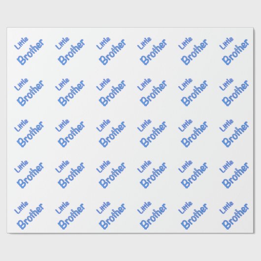 Little Brother Typography Cadeaupapier (Vlak)