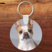 Little Brown Boston Terrier Sleutelhanger (Voorkant)