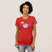 Little Brown bunny say "Hi" T-Shirt (Voorkant volledig)