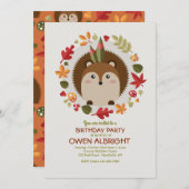 Little Brown Chipmunk Uitnodiging (Voorkant / Achterkant)