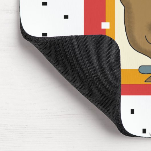 Little Brown Doggie Muismat (Hoek)