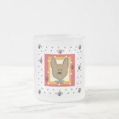 Little Brown Doggie Tshirts en Geschenken Matglas Koffiemok (Center)