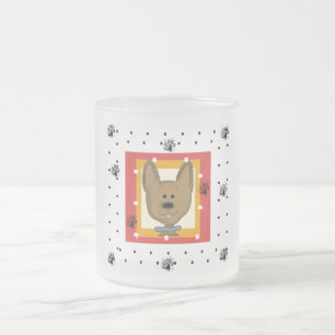 Little Brown Doggie Tshirts en Geschenken Matglas Koffiemok