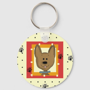 Little Brown Doggie Tshirts en Geschenken Sleutelhanger