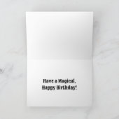 Little Brown Dragon Verjaardag Kaart (Binnen)