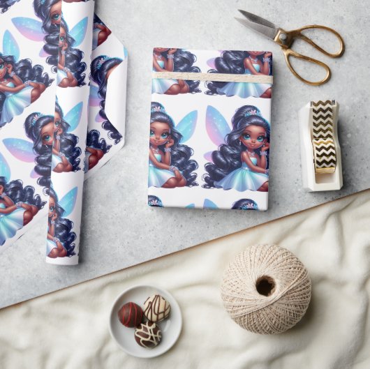 Little Brown Fairy Wrapping Paper Cadeaupapier (Crafts)
