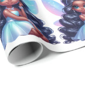 Little Brown Fairy Wrapping Paper Cadeaupapier (Rol Hoek)