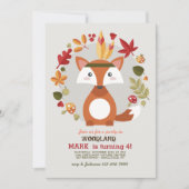 Little Brown Fox-uitnodiging Kaart (Voorkant)