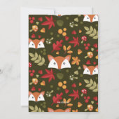 Little Brown Fox-uitnodiging Kaart (Achterkant)