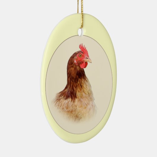 Little Brown Hen Ornament (Rechts)