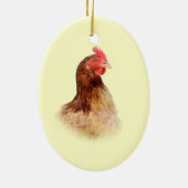 Little Brown Hen Ornament (Achterkant)