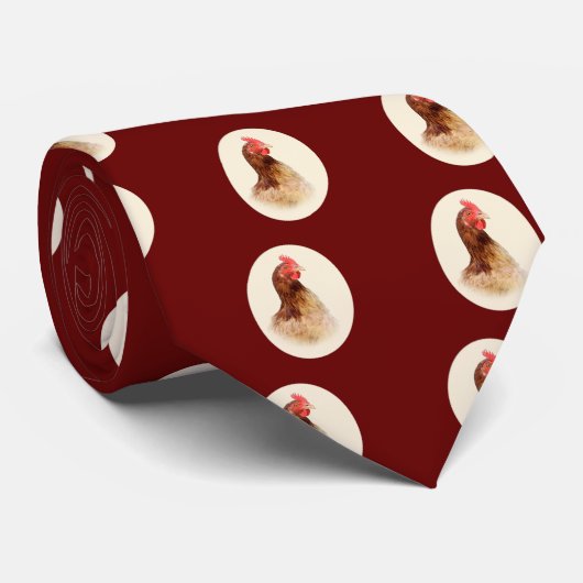 Little Brown Hen Stropdas (Opgerold)