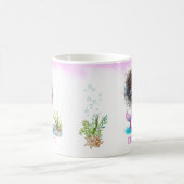 Little Brown Mermaid Waterverf Coffee Mok (Center)