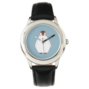 Little Brown Penguin Kinder Watch Horloge