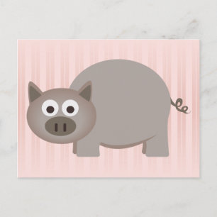 Little Brown Pig Briefkaart