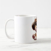 Little Brown Schattig Puppy Koffiemok (Links)