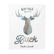 Little Buck Fleece Blanket