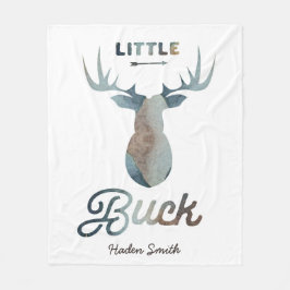 Little Buck Fleece Blanket Deken