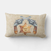 Little Buckaroo Cowboy Naam van jongen toevoegen 2 Kussen (Achterkant)