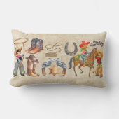 Little Buckaroo Cowboy Naam van jongen toevoegen 2 Kussen (Voorkant)