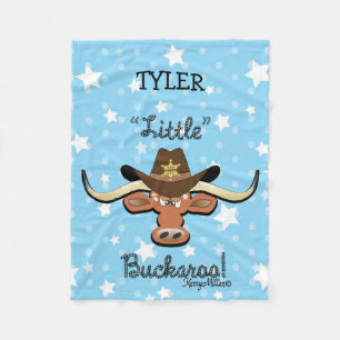 Little Buckaroo Fleece Blanket Deken