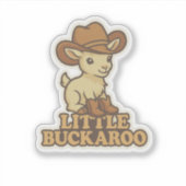 Little Buckaroo - Kid Geit Sticker (Voorkant)