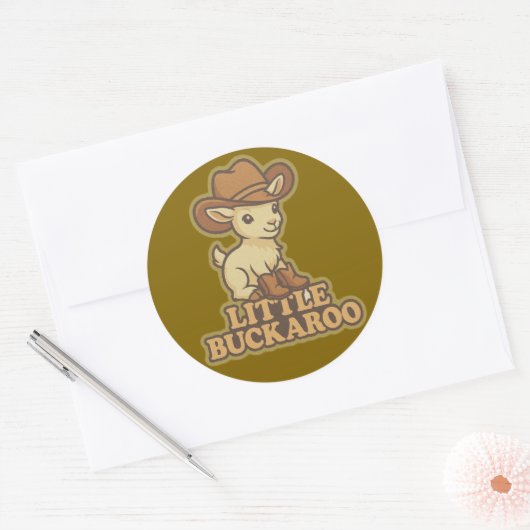 Little Buckaroo - Kid Goat Sticker (Envelop)