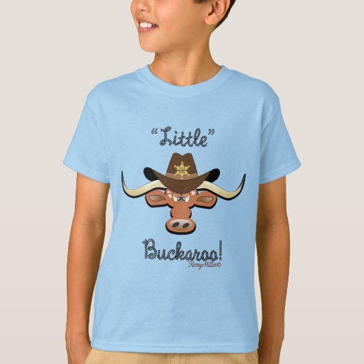 Little Buckaroo, Longhorn Steer T-shirt (Voorkant)