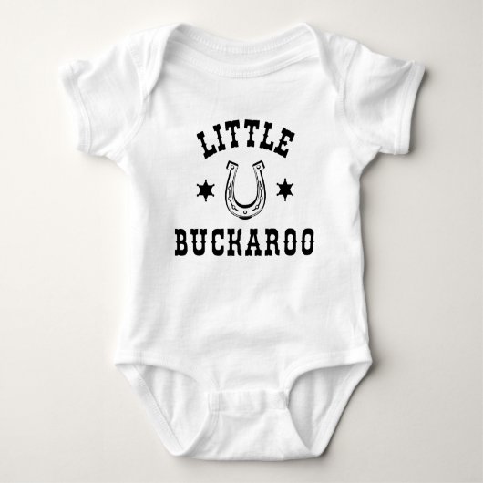 Little Buckaroo Westers Thema Cowboy Rodeo Romper (Voorkant)