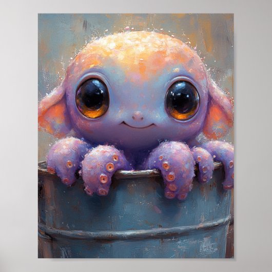 Little Bucket Friend Afdrukken en downloaden Poster (Voorkant)