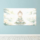 Little Buddha Canvas Afdruk (Insitu (Houten vloer))