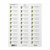Little Budding Gardener Customizable Etiket (Full Sheet)