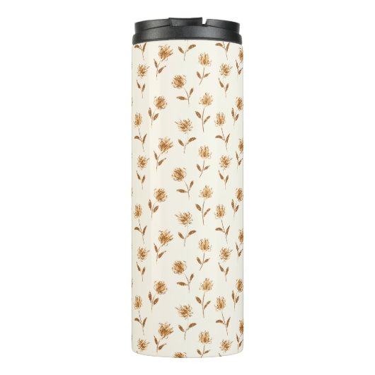 Little Budding Queen Annes - huiskern patroon. Thermosbeker (Achterkant)