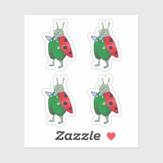 "Little Buddy Beetle Sticker" Sticker (Vel)