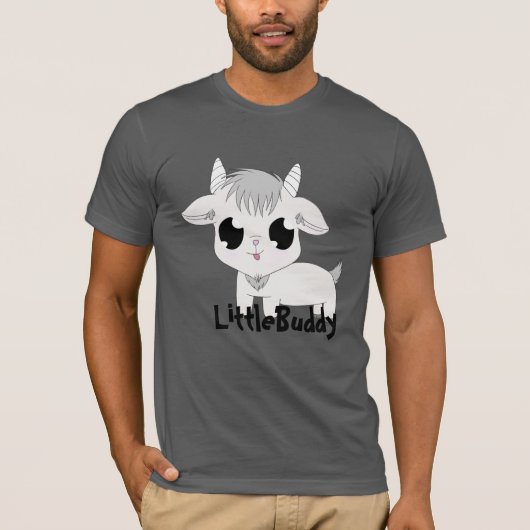 Little Buddy Tshirt - Charcoal (Voorkant)
