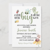 Little Bug Baby shower Insect Caterpillar Kaart (Voorkant)