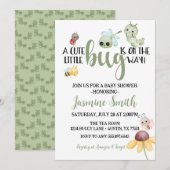 Little Bug Baby shower Insect Caterpillar Kaart (Voorkant / Achterkant)