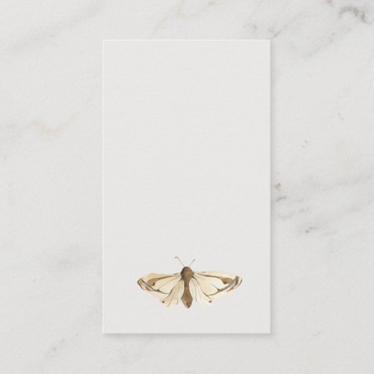 Little Bug Blue Dragonfly Books for Baby shower Informatiekaartje (Achterkant)