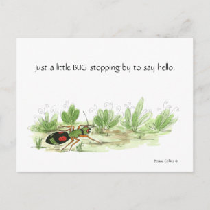 Little bug Briefkaart