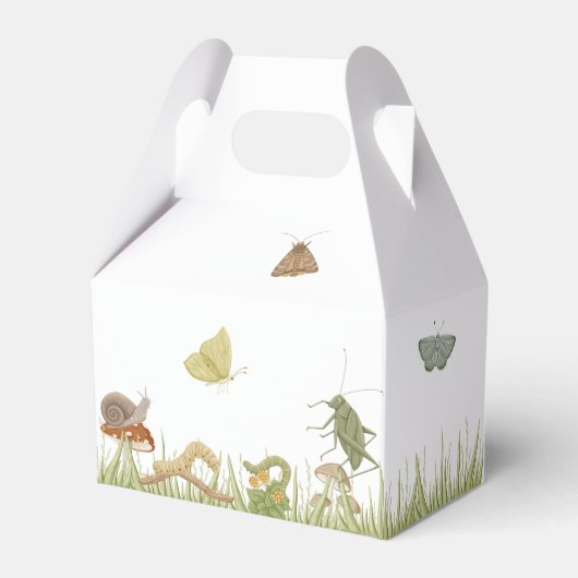 Little Bug Insects Mushroom Boy Baby Shower  Bedankdoosjes (Achterkant)