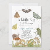 Little Bug Insects Mushroom Boy Baby shower Kaart (Voorkant)