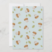 Little Bug Insects Mushroom Boy Baby shower Kaart (Achterkant)