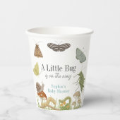 Little Bug Insects Mushroom Boy Baby Shower Papieren Bekers (Voorkant)